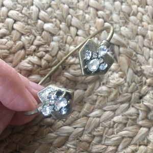 Antique Brass Jewel Design Stack Bracelet